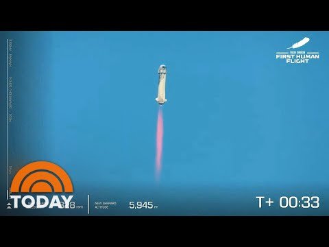 See Jeff Bezos Launch Into Space With Blue Origin Crew