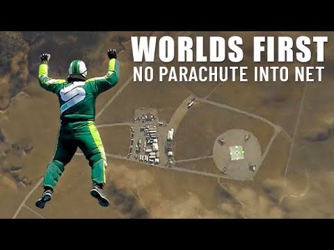 Skydiver Luke Aikins Jumps 25000 Feet Into Net With No Parachute