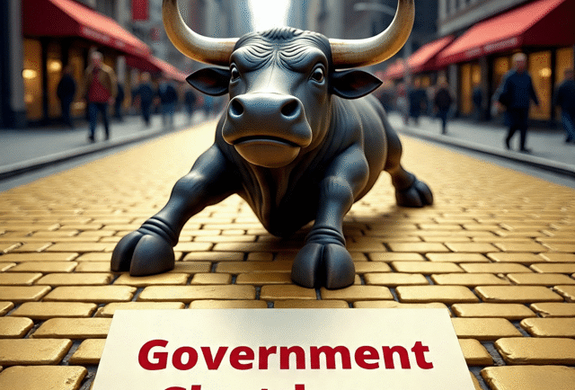 Wall Street Climbs as Shutdown Begins: Record Index Closes and Gold Soars – Daily Market Overview 10/1/25 – ( $AAPL $AVGO $EPRX $GLD $GOVX $INTC $LLY $MDB $NVDA $OKLO $OPEN $RIO $TSLA Rise!)