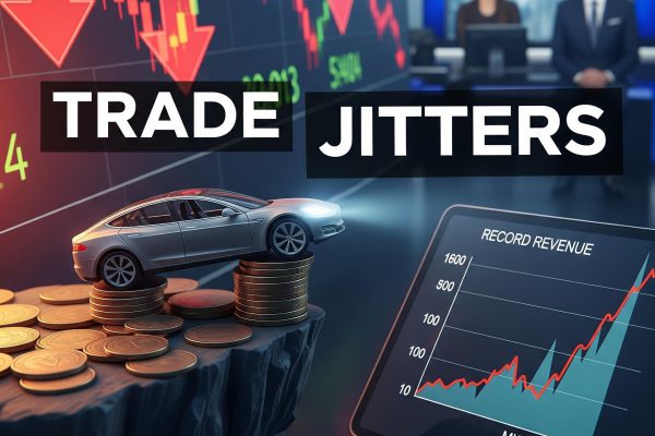 Stocks Fall on Trade Jitters; Tesla Drops After Record Revenue, Missed Profits -( $ADT $AVY $BSX $IBM $HLT $INTG $ISRG $SER Rise!)