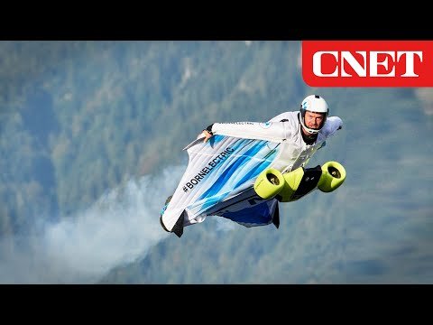 Watch world’s first electric wingsuit flight