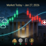 Stock Market Today, Jan. 27, 2026: Tech Rally vs. Health-Care Drag, Tariff Shock, Fed Outlook and Commodity Fireworks – ( $GLW $EPRX $INTG $META $MODD $MTWO $NOK $SOAR Rise!)