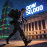 Dow Breaks 50,000 as Wall Street Limps, Then Leaps Into the Weekend – February 6, 2026 -( $DIA $EPRX $FLYX $LLY $MCD $MANE $MODD $NOK $RIO Rise!)