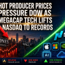 May 13, 2026 – Hot Producer Prices Pressure Dow as Megacap Tech Lifts Nasdaq to Records -( $NOK $NVDA $OUST $QQQ $SPY $TSLA Rise!)