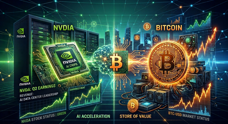 Illustration of Nvidia (NVDA) AI chips
