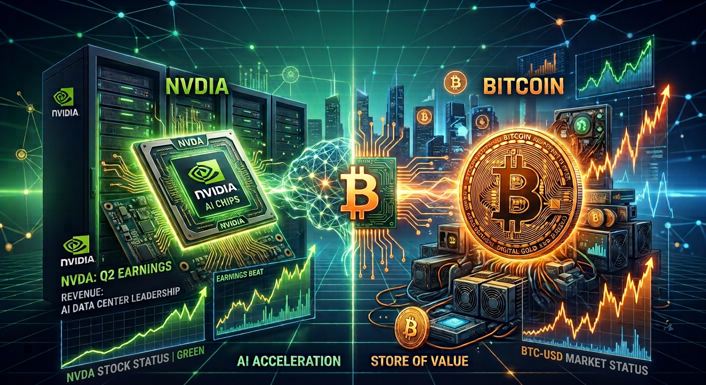 Illustration of Nvidia (NVDA) AI chips